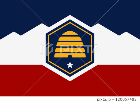 Utah State Flag background illustration 120057485