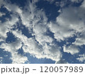 雲の空き間を抜けると向こうは青空 120057989