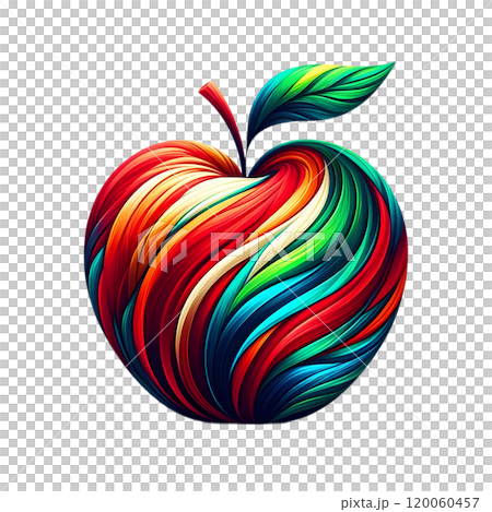Apple illustration isolated on a transparent background Apple illustration isolated on a transparent background 120060457