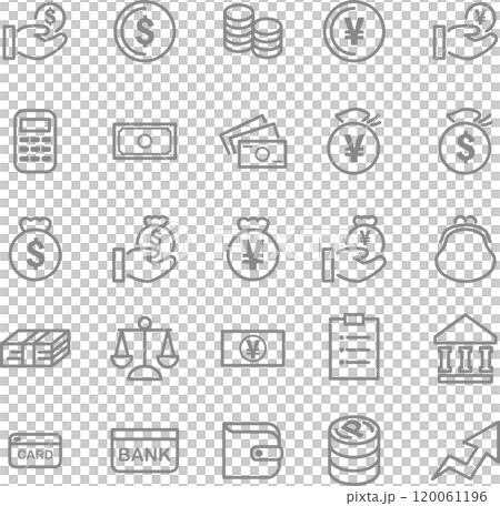 ビジネス マネー 経済 お金 アイコン ピクトグラム あしらい シンプル イラスト素材セット ビジネス マネー 経済 お金 アイコン ピクトグラム あしらい シンプル イラスト素材セット 120061196