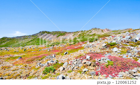秋の御嶽山登山:サイノ河原と摩利支天山 秋の御嶽山登山:サイノ河原と摩利支天山 120061252