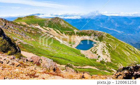 秋の御嶽山登山：継子岳と三ノ池 120061258