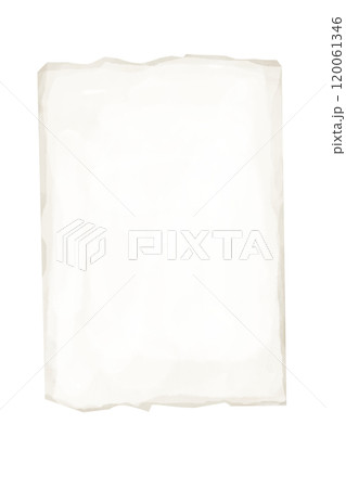 Sheet Paper Old Light with Stains Torn Vintage Illustration Watercolor Digital for Printing and Web 120061346