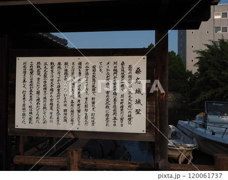 桑名城城壁の看板 120061737