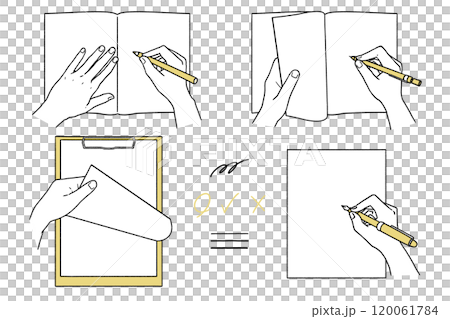 寫字手、翻手（俯視圖） 120061784