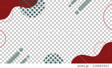 聖誕色彩簡單波背景框架 120063922