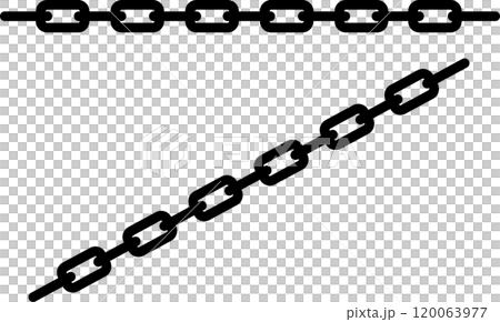 Stretched chain illustration material 120063977