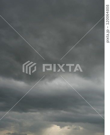 Cumulonimbus cloud formations on tropical sky , Nimbus moving , Abstract background from natural phenomenon and gray clouds hunk , Thailand 120064808