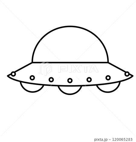 シンプルでかわいいUFOのイラスト 120065283