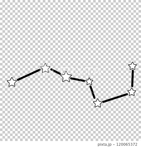 簡單可愛的北斗七星插畫 簡單可愛的北斗七星插畫 120065372