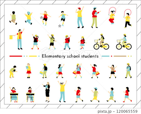 小学生　人物セット 120065559