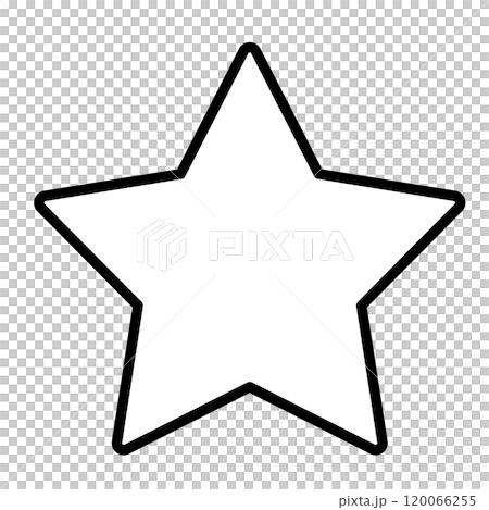 シンプルでかわいい星のイラスト 120066255
