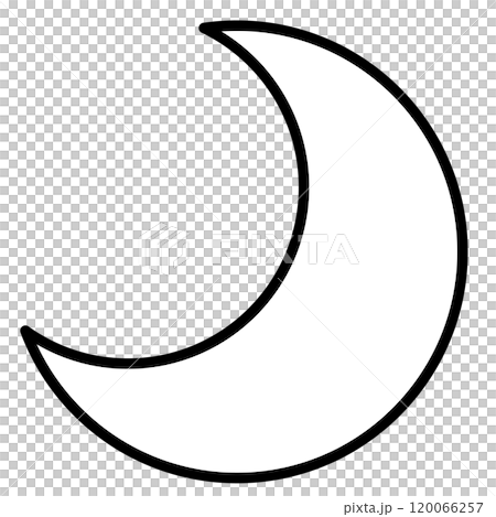 シンプルでかわいい月のイラスト 120066257