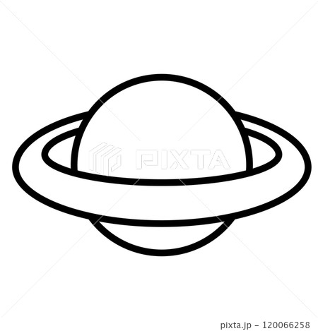 シンプルでかわいい土星のイラスト 120066258