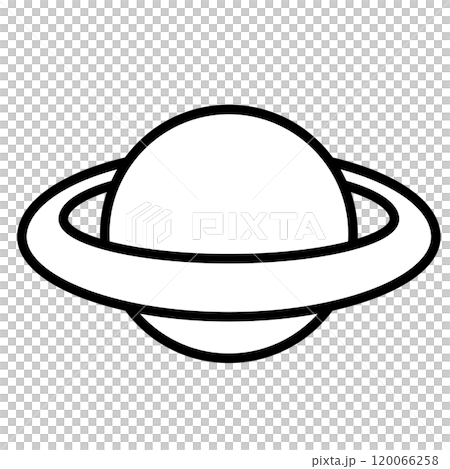 シンプルでかわいい土星のイラスト 120066258
