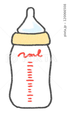 新生児用の哺乳瓶のイラスト素材 120066508