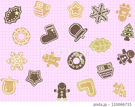 クッキーのシームレスパターン〈ザラザラ〉　D-10 120066735