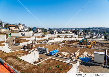 高台の造成地から八王子市街を見渡す 120067000