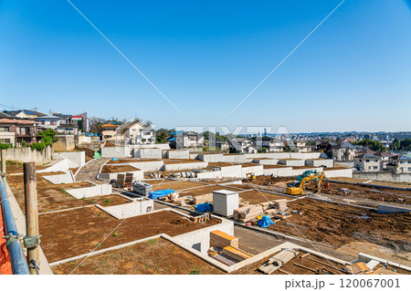 高台の造成地から八王子市街を見渡す 120067001