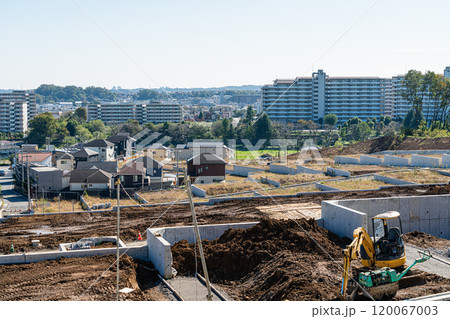 高台の造成地から八王子市街を見渡す 120067003