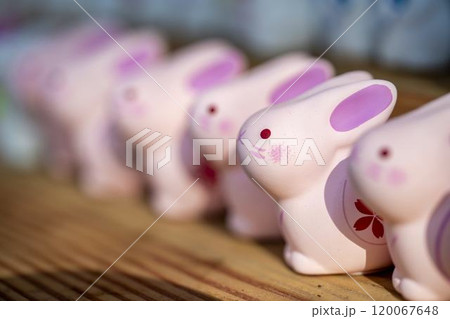 初夏の熊野神社(熊野大社)　結ひうさぎ　山形県南陽市 120067648