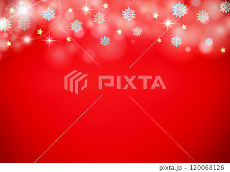 キラキラと光るクリスマスオーナメントのイラスト素材 120068126