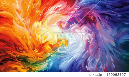 Abstract colorful paint swirls Abstract colorful paint swirls 120068597