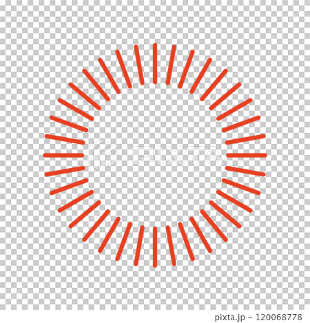 Linear circular frame - Powerful red (sun) Linear circular frame - Powerful red (sun) 120068778