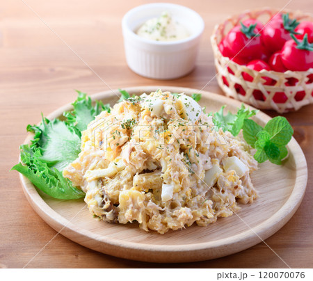 さつまいもとゆで卵とツナのポテトサラダ風 120070076