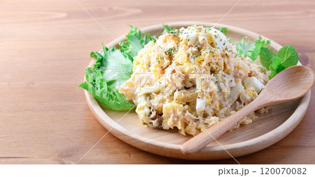 さつまいもとゆで卵とツナのポテトサラダ風 120070082