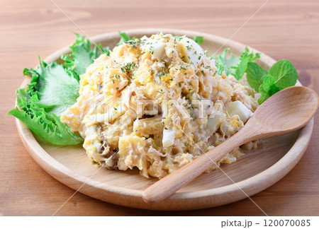 さつまいもとゆで卵とツナのポテトサラダ風 さつまいもとゆで卵とツナのポテトサラダ風 120070085