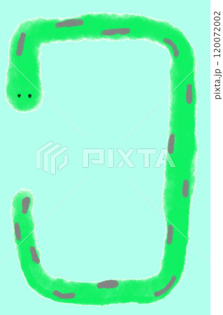 イラスト素材: 巳年 年賀状 イラスト素材: 巳年 年賀状 120072002