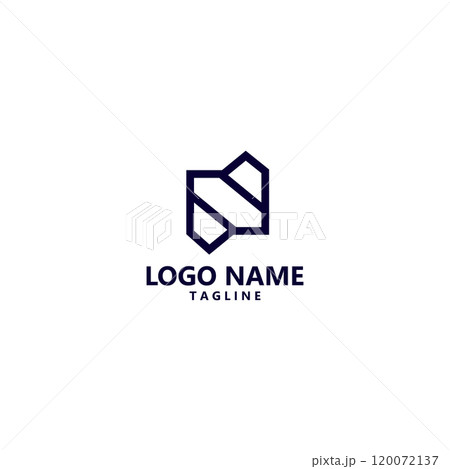 initial letter N arrow logo design vector 120072137