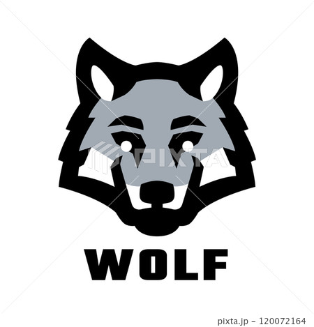 Wolfs head logo, symbol. 120072164