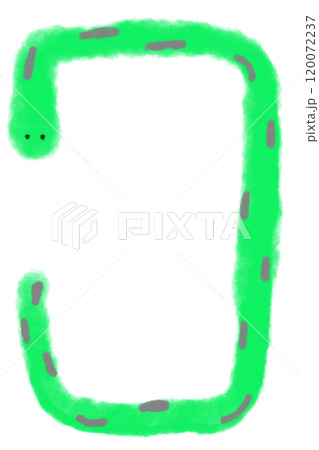 イラスト素材: 巳年　年賀状 120072237