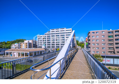 日本の横浜都市景観 横浜市営地下鉄グリーンライン 北山田駅(画面左)などを望む=7日 日本の横浜都市景観 横浜市営地下鉄グリーンライン 北山田駅(画面左)などを望む=7日 120072319