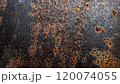 macro photo of rusty black surface of metal plate with metal texture 120074055