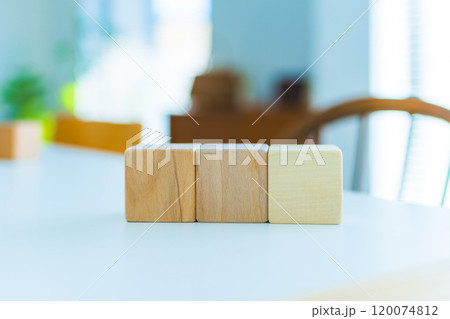置かれた積み木 120074812