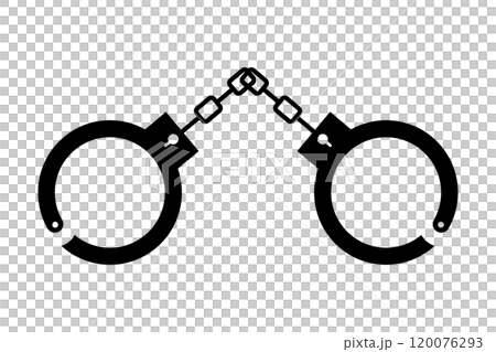 手錠 シルエット 逮捕のアイコン 120076293
