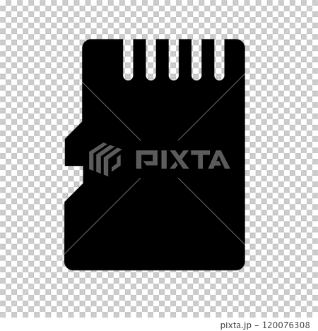 SD card silhouette icon 120076308