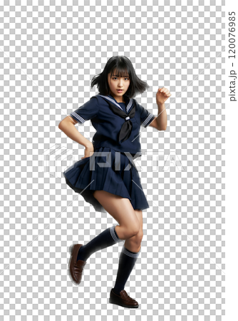 ダンスする女子高生 120076985