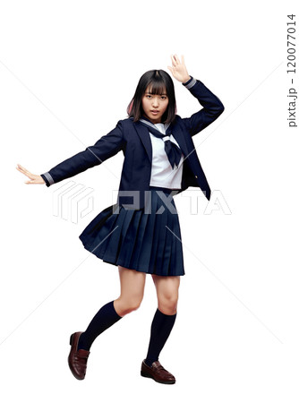 ダンスする女子高生 120077014