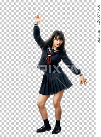 Dancing high school girl 120077016