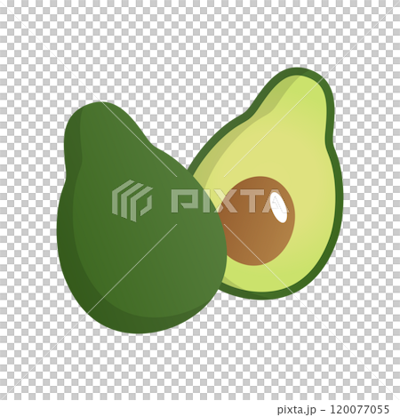 酪梨切橫截面 120077055