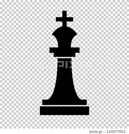 King Chess Piece Silhouette 120077061