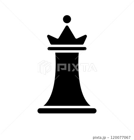 チェスのクイーンシルエット チェスのクイーンシルエット 120077067