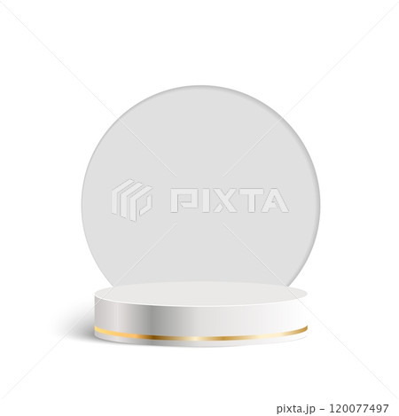 Realistic 3D Podium with Circular Platform for Winner Ceremony, Product Presentation, Showroom Display or Competition Stage Realistic 3D Podium with Circular Platform for Winner Ceremony, Product Presentation, Showroom Display or Competition Stage 120077497