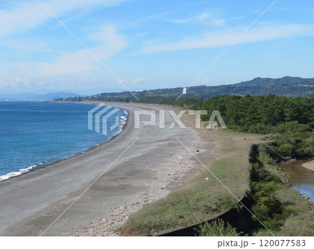 高知県安芸市 赤野休憩所から見た琴ケ浜海岸 高知県安芸市 赤野休憩所から見た琴ケ浜海岸 120077583
