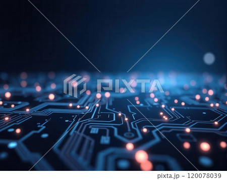 Clean and professional tech background for IT...のイラスト素材 [120078039] - PIXTA