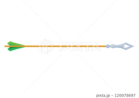 Medieval arrow. Fighting decorative cartoon arrows Design element for poster, label or sign on menu. Color vintage symbols Medieval arrow. Fighting decorative cartoon arrows Design element for poster, label or sign on menu. Color vintage symbols 120078697